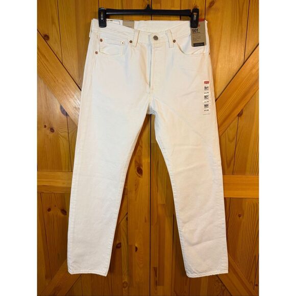 Levi's Other - Levi's 501 ORIGINAL FIT MEN'S JEANS Size 31x32 White nwt (6320)